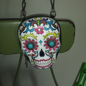 Calavera Sugar skull crossbody bag